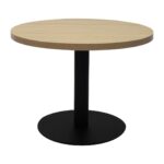 Estilo Round Coffee Table with Flat Disc Base