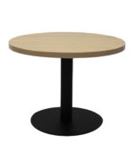 Estilo Round Coffee Table with Flat Disc Base