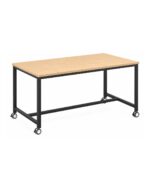 H-Base Mobile table side angle with lockable castors