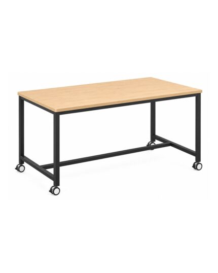 H-Base Mobile table side angle with lockable castors
