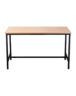 High Bar Table with Beech top and black frame