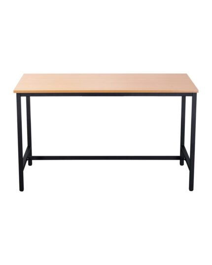 High Bar Table with Beech top and black frame