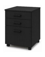 Mobile Pedestal 2 Drawer 1 File - Black