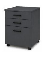 Mobile Pedestal 2 Drawer 1 File - Charcoal