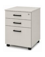 Mobile Pedestal 2 Drawer 1 File - Oyster Grey with Multi Lock