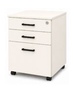 Mobile Pedestal 2 Drawer 1 File - Parchment with Multi Lock