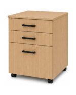 Mobile Pedestal 2 Drawer 1 File - Select Beech