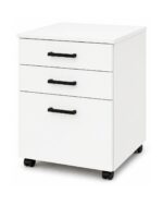 Mobile Pedestal 2 Drawer 1 File - White 200