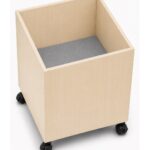 Padded Book Return Trolley - Australian-made mobile library book return unit with padded base