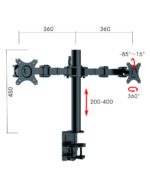 Revolve Dual Monitor Arm - view 4