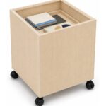 Spring Loaded Return Trolley - Australian-made library book return trolley with self-levelling spring platform