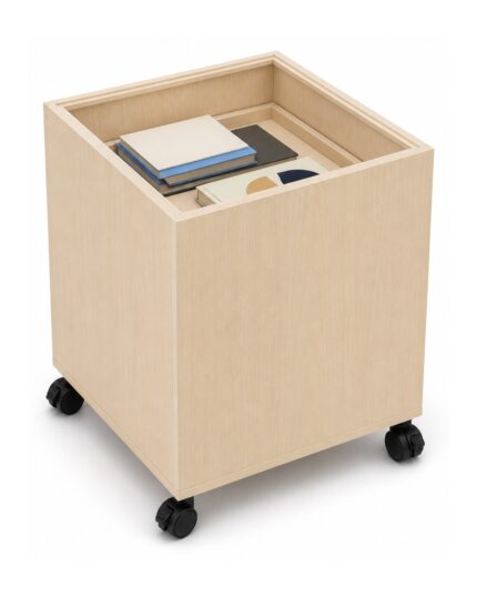 Spring Loaded Return Trolley - Australian-made library book return trolley with self-levelling spring platform