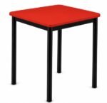 Square Table 600x600 - Red top
