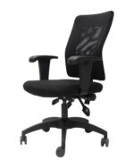 AM100 Medium Mesh Back Operator Chair - Black