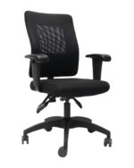 AM100 Medium Mesh Back Operator Chair - Black