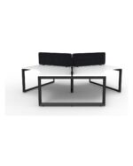 Deluxe Infinity Loop Leg 3 Person 120 Degree Workstation - view 11