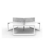 Deluxe Infinity Loop Leg 3 Person 120 Degree Workstation - view 14