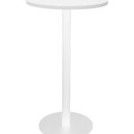 Estilo Round Dry Bar Table - Natural White