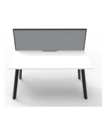 Eternity Double Sided Workstation - Natural White / Black