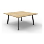 Eternity Square Coffee Table - Natural Oak / Black