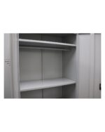 GO Steel Top Shelf with Hanging Rail - Silver Grey