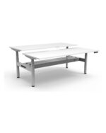Halo+ Back to Back Desk - Natural White