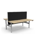 Halo+ Back to Back Desk - Natural Oak