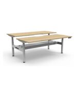 Halo+ Back to Back Desk - Natural Oak