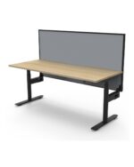 Halo+ Single Sided Desk - Natural Oak
