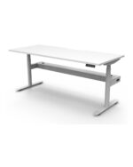 Halo+ Single Sided Desk - Natural White