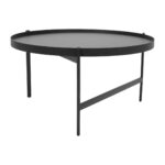 Nido Oval Coffee Table - Black / Beech