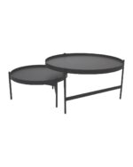 Nido Oval Coffee Table - Black / Beech