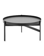 Nido Round Coffee Table - Black / Beech