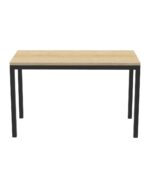 Rapidline Steel Frame Table - Natural Oak