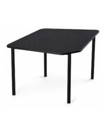 Shield Pro collaborative classroom table - Single Black