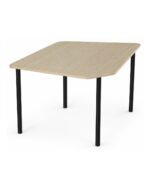 Shield Pro collaborative classroom table - Single Natural Oak