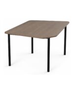 Shield Pro collaborative classroom table - Single Natural Walnut