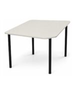 Shield Pro collaborative classroom table - Single Oyster Grey