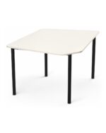 Shield Pro collaborative classroom table - Single Parchment