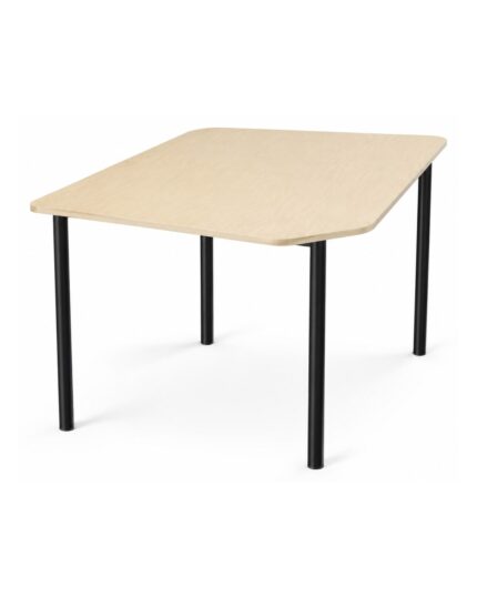 Shield Pro collaborative classroom table - Single Raw Birchply