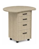Zipp Caddy mobile teaching station - Arc Top - Natural Oak