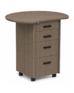 Zipp Caddy mobile teaching station - Arc Top - Natural Walnut