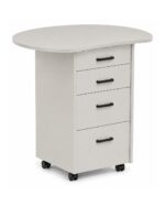 Zipp Caddy mobile teaching station - Arc Top - Oyster Grey