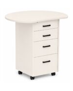 Zipp Caddy mobile teaching station - Arc Top - Parchment