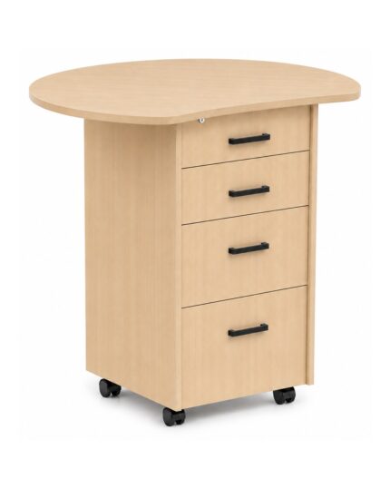 Zipp Caddy mobile teaching station - Arc Top - Raw Birchply