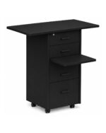 Zipp Caddy mobile teaching station - Rectangle Top - Black