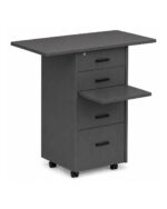 Zipp Caddy mobile teaching station - Rectangle Top - Ironstone