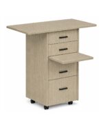 Zipp Caddy mobile teaching station - Rectangle Top - Natural Oak