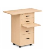Zipp Caddy mobile teaching station - Rectangle Top - Raw Birchply