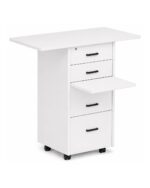 Zipp Caddy mobile teaching station - Rectangle Top - White 200